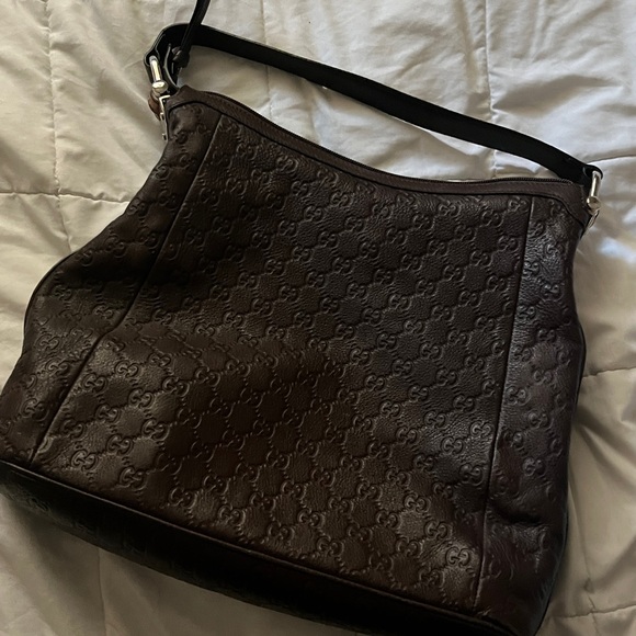 Authentic Gucci Monogram Hobo Shoulder Bag - Picture 3 of 5